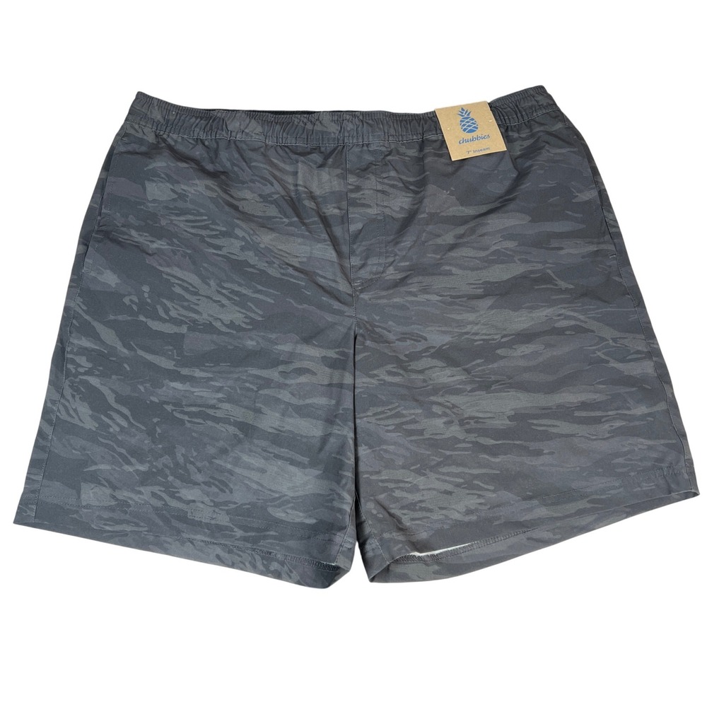 Chubbies Athlounger Shorts Mens XL Grey The Street Camos 7" Inseam w/ Liner